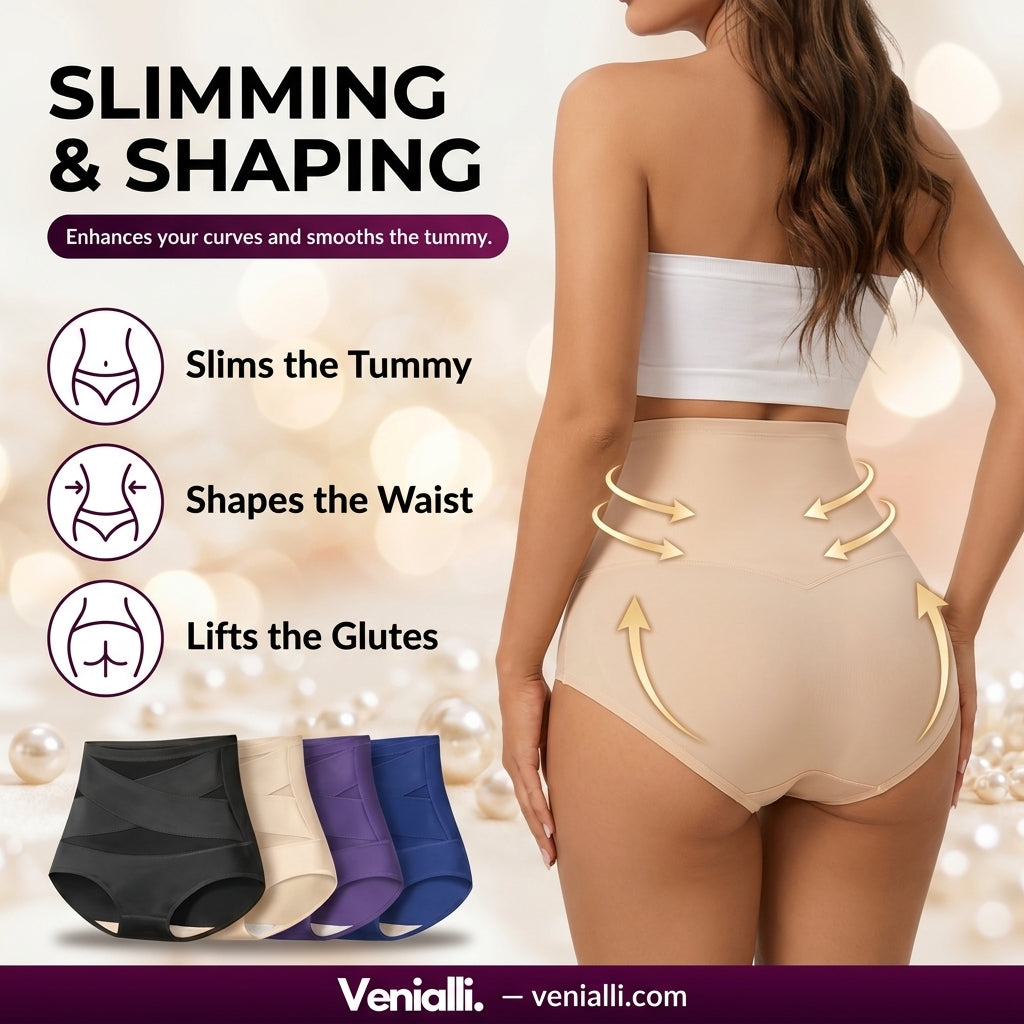 CrossBand™ Shaping Slip — High-Waisted Seamless Tummy Control