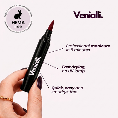 5 Nail Varnish Pens — No UV Lamp | Venialli™