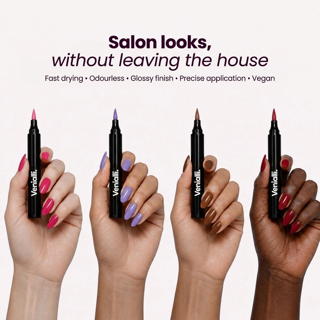 5 Nail Varnish Pens — No UV Lamp | Venialli™