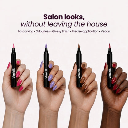 5 Nail Varnish Pens — No UV Lamp | Venialli™